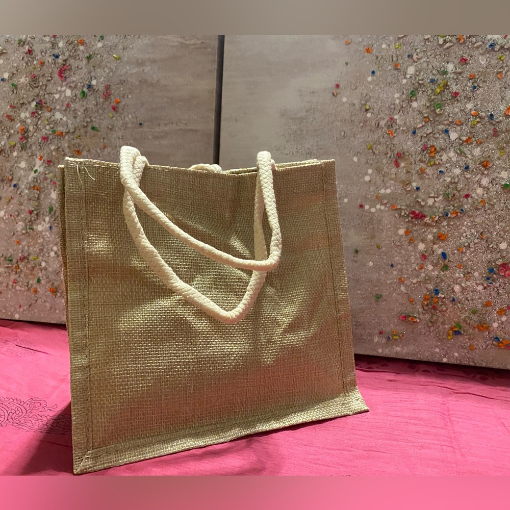 Patterned Tote Bag with Button Closure - Picture 6 of 6
